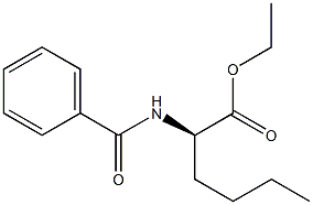 [R,(+)]-2-(Benzoylamino)hexanoic acid ethyl ester Struktur