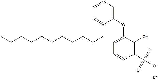 2-Hydroxy-2'-undecyl[oxybisbenzene]-3-sulfonic acid potassium salt Struktur