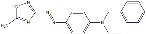 5-Amino-3-[p-(N-ethylbenzylamino)phenylazo]-1H-1,2,4-triazole Struktur