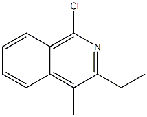 1-Chloro-3-ethyl-4-methylisoquinoline Struktur