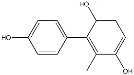 6-Methyl-1,1'-biphenyl-2,4',5-triol Struktur