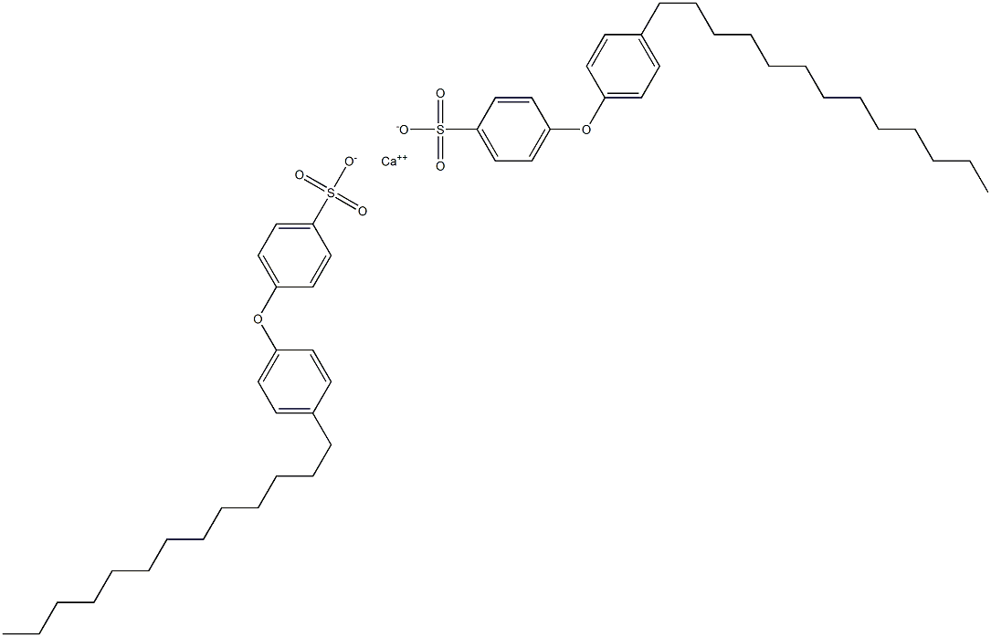 Bis[4-(4-tridecylphenoxy)benzenesulfonic acid]calcium salt Struktur