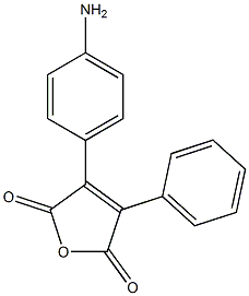 3-(4-Aminophenyl)-4-phenylfuran-2,5-dione Struktur