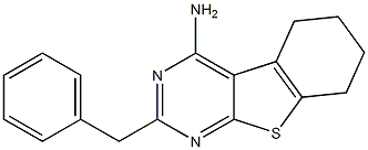 4-Amino-5,6,7,8-tetrahydro-2-benzyl[1]benzothieno[2,3-d]pyrimidine Struktur