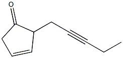 2-(2-Pentynyl)-3-cyclopenten-1-one Struktur