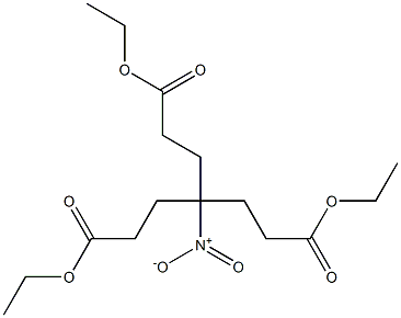 4-[2-(Ethoxycarbonyl)ethyl]-4-nitroheptanedioic acid diethyl ester Struktur