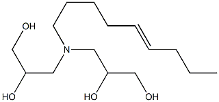 3,3'-(5-Nonenylimino)bis(propane-1,2-diol) Struktur