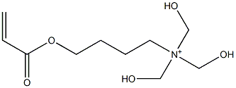 4-Acryloyloxy-N,N,N-tris(hydroxymethyl)-1-butanaminium Struktur