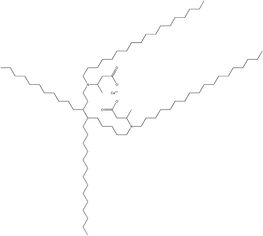 Bis[3-(dioctadecylamino)butyric acid]calcium salt Struktur