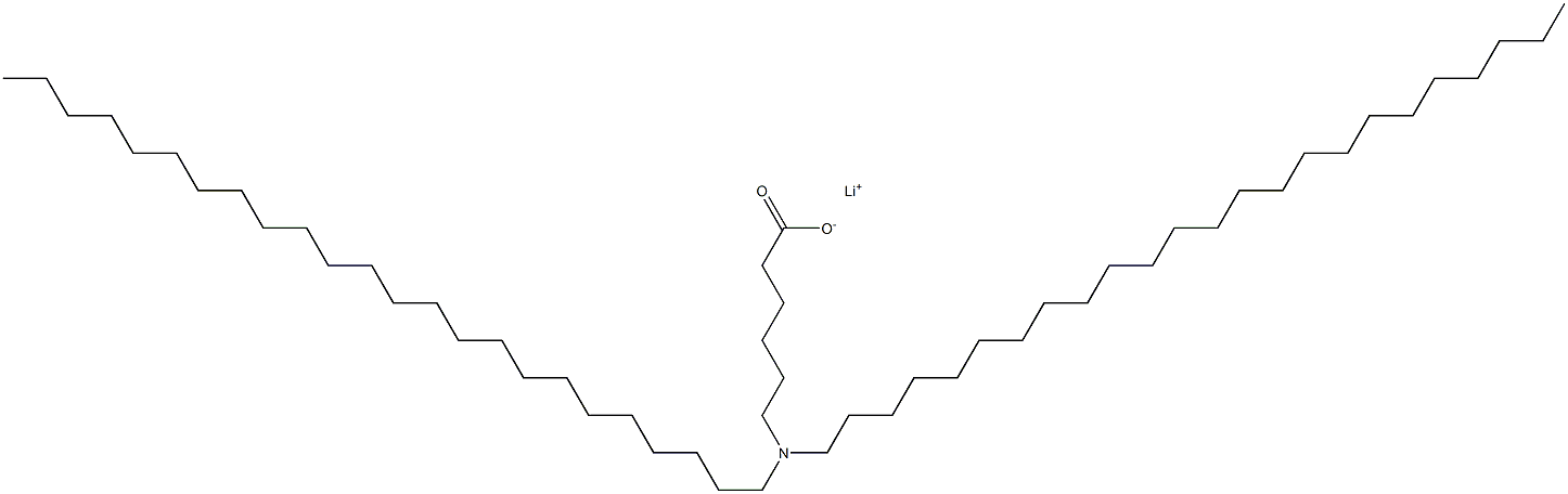 6-(Ditetracosylamino)hexanoic acid lithium salt Struktur