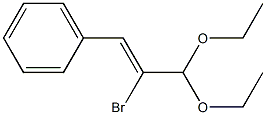 (2Z)-2-Bromo-3-phenylpropenal diethyl acetal Struktur