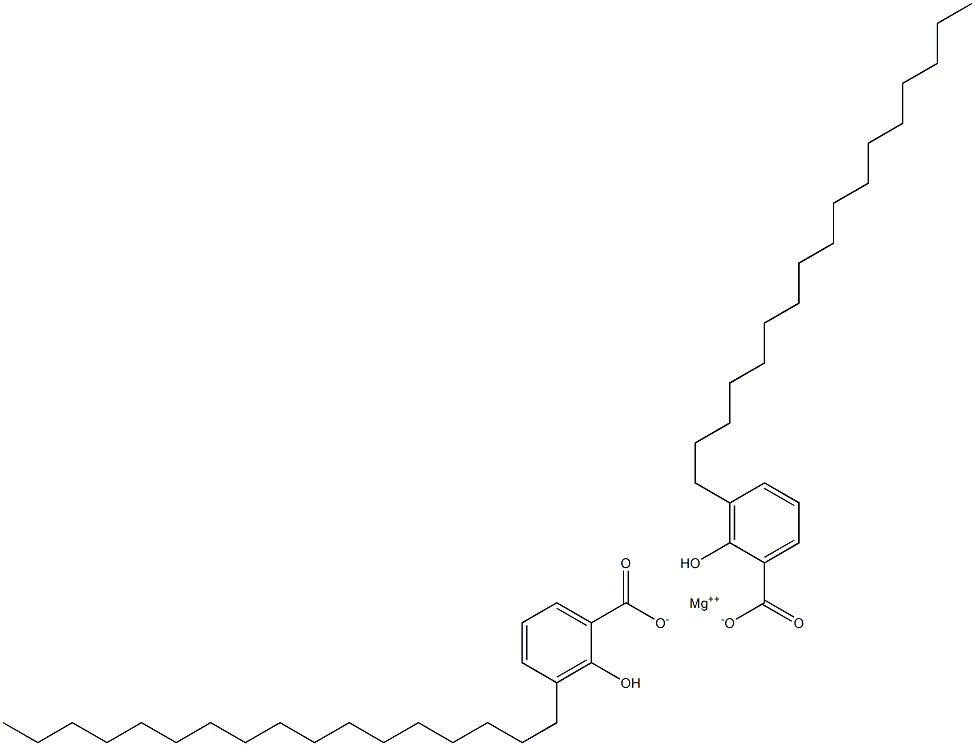 Bis(3-heptadecylsalicylic acid)magnesium salt Struktur