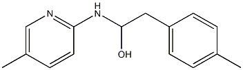 5-Methyl-2-[[1-hydroxy-2-(p-methylphenyl)ethyl]amino]pyridine Struktur