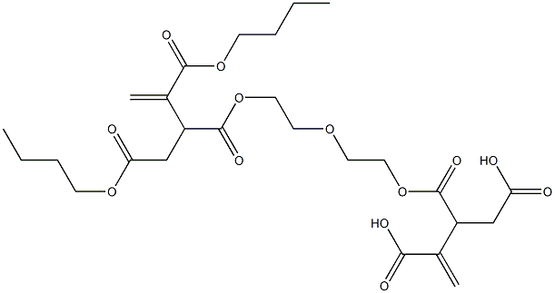 3,3'-[Oxybisethylenebis(oxycarbonyl)]bis(1-butene-2,4-dicarboxylic acid dibutyl) ester Struktur