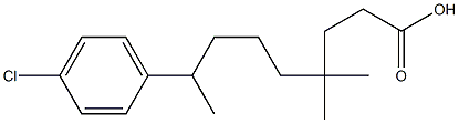 5-(4-Chlorophenyl)-1,1-dimethylhexylpropionate Struktur