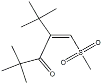 (Z)-2-tert-Butyl-4,4-dimethyl-1-(methylsulfonyl)-1-penten-3-one Struktur