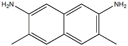 3,6-Dimethylnaphthalene-2,7-diamine Struktur