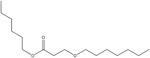 3-(Heptyloxy)propionic acid hexyl ester Struktur