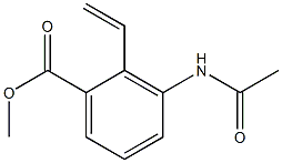 3-Acetylamino-2-ethenylbenzoic acid methyl ester Struktur