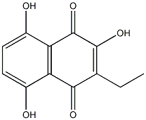 3-Ethyl-2,5,8-trihydroxy-1,4-naphthoquinone Struktur