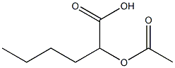 2-Acetoxyhexanoic acid Struktur