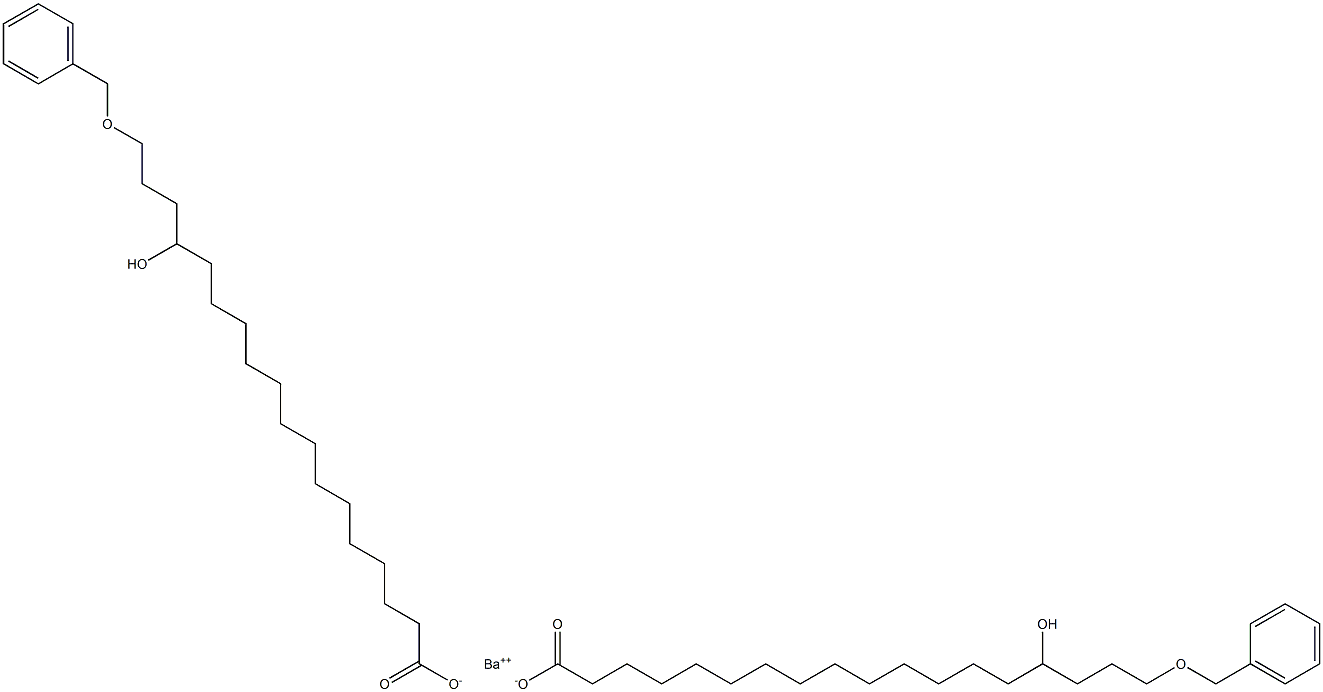 Bis(18-benzyloxy-15-hydroxystearic acid)barium salt Struktur