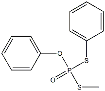 Dithiophosphoric acid S-methyl S-phenyl O-phenyl ester Struktur