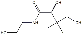 [R,(+)]-2,4-Dihydroxy-N-(2-hydroxyethyl)-3,3-dimethylbutyramide Struktur