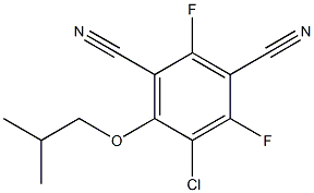 5-Chloro-2,4-difluoro-6-isobutoxyisophthalonitrile Struktur