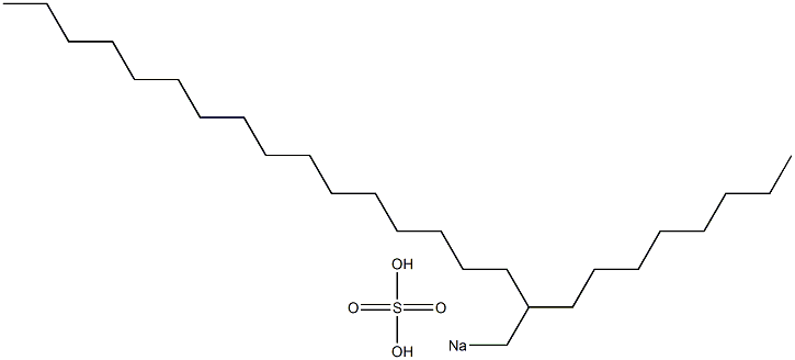 Sulfuric acid 2-octyloctadecyl=sodium salt Struktur