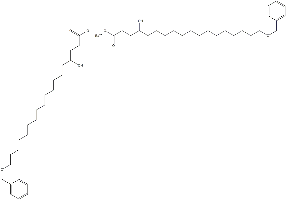 Bis(18-benzyloxy-4-hydroxystearic acid)barium salt Struktur