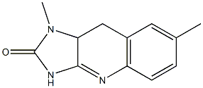 1,7-Dimethyl-9,9a-dihydro-1H-imidazo[4,5-b]quinolin-2(3H)-one Struktur