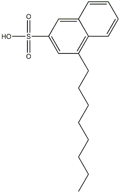 4-Octyl-2-naphthalenesulfonic acid Struktur