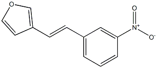 3-(3-Nitrostyryl)furan Struktur