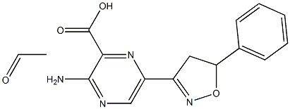 [2-Amino-5-[(4,5-dihydro-5-phenylisoxazol)-3-yl]pyrazine-3-carboxylic acid ethyl]1-oxide Struktur