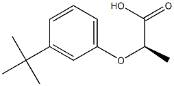 [R,(+)]-2-(m-tert-Butylphenoxy)propionic acid Struktur