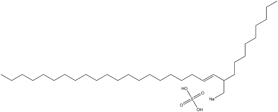 Sulfuric acid 2-nonyl-3-tricosenyl=sodium ester salt Struktur