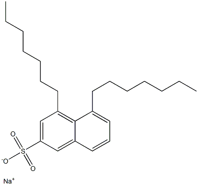 4,5-Diheptyl-2-naphthalenesulfonic acid sodium salt Struktur