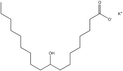 9-Hydroxystearic acid potassium salt Struktur