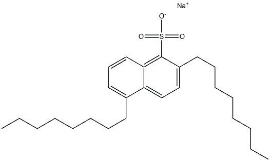 2,5-Dioctyl-1-naphthalenesulfonic acid sodium salt Struktur