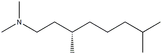 [S,(+)]-3,7,N,N-Tetramethyloctane-1-amine Struktur