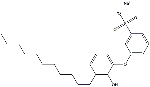 2'-Hydroxy-3'-undecyl[oxybisbenzene]-3-sulfonic acid sodium salt Struktur