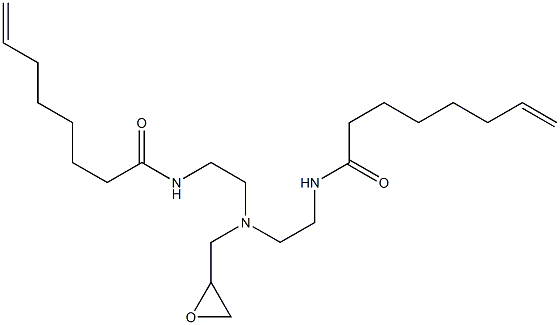 N,N-Bis[2-(7-octenoylamino)ethyl]glycidylamine Struktur