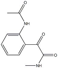 N-[2-[[(Methylamino)carbonyl]carbonyl]phenyl]acetamide Struktur