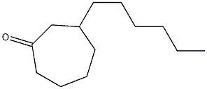 3-Hexylcycloheptan-1-one Struktur