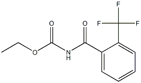 N-(Ethoxycarbonyl)-2-(trifluoromethyl)benzamide Struktur