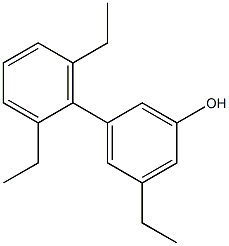 3-Ethyl-5-(2,6-diethylphenyl)phenol Struktur