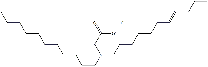 N,N-Di(7-undecenyl)aminoacetic acid lithium salt Struktur