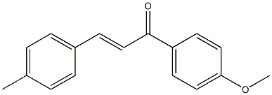 (E)-4'-Methoxy-4-methylchalcone Struktur