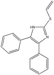 4,5-Diphenyl-2-vinylthio-1H-imidazole Struktur